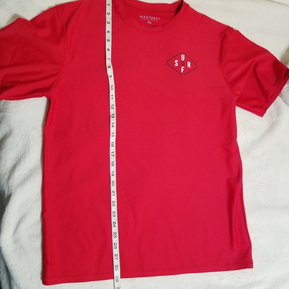 MANTARAY "SURF" Red Tee XXL - Picture 7 of 10